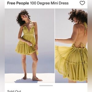 Free People 100 degrees mini dress